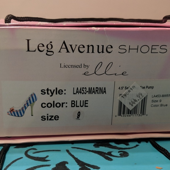 Navy & White Sailor Heel - Picture 3 of 3